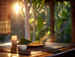 Discover the tantalizing flavors of Thailand with a sizzling Traditional Thai omelette, its crispy golden edges promising a delightful crunch and a soft center melting in your mouth The intense aroma