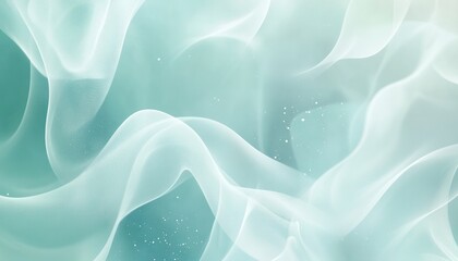 Obraz premium Abstract Aqua Fabric Texture Background: Flowing Teal Waves with Subtle Shimmer