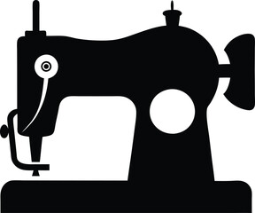 Sewing Machine Silhouette Vector Design, Sewing Machine Icon