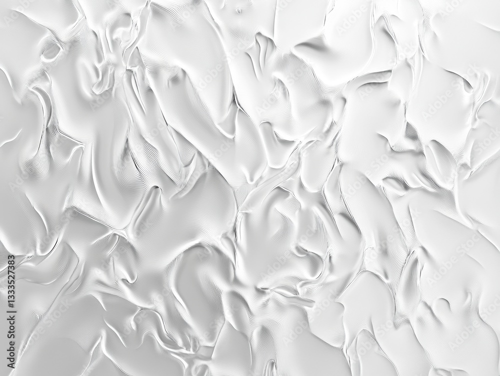 Aufkleber abstract white texture background with swirling 3d relief pattern
