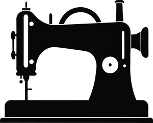 Sewing Machine Silhouette Vector Design, Sewing Machine Icon