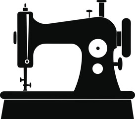 Sewing Machine Silhouette Vector Design, Sewing Machine Icon