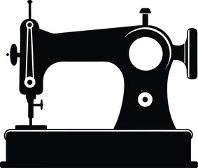 Sewing Machine Silhouette Vector Design, Sewing Machine Icon