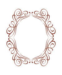 1083.eps  decorative frame with floral ornament
