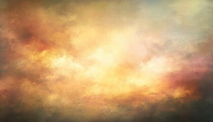 Fototapeta premium Dramatic Sunset Sky Texture with Vivid Orange and Yellow Clouds