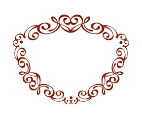 1069.eps red heart frame