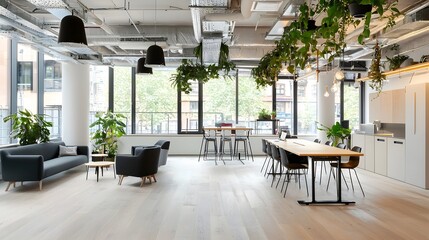 Sustainable and Eco Friendly Business Center Designed with Natural Ventilation Systems and Rainwater Harvesting Features to Promote Energy Efficiency and Environmental Responsibility