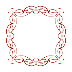 1053.eps decorative frame with floral elements