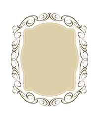 1048.eps vintage frame vector illustration