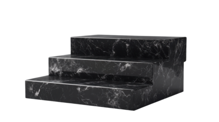 black box for jewelry isolated on white background 