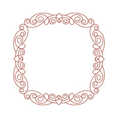 1033.eps  vector frame with floral ornament