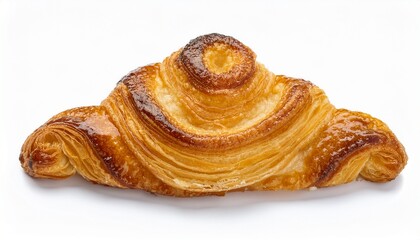 Fototapeta premium Golden-brown croissant, flaky layers, delicious pastry. Perfect breakfast treat!