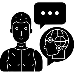 Modern Artificial Intelligence Symbols for Digital and Tech Projects