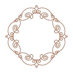 1029.eps vintage frame with floral ornament