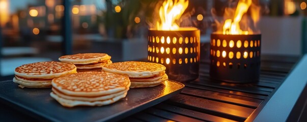 Experience the enticing aroma and vibrant flavors of authentic Thai street cuisine with these mouthwatering crispy pancakes, skillfully cooked to golden perfection right before your eyes Each