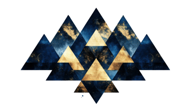 abstract triangle background vector isolated on white background 