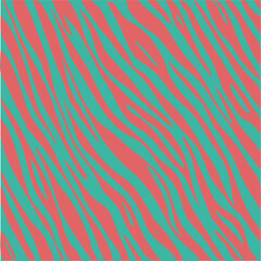 Red and Teal Zebra Stripes