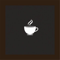 love coffee beans heart abstract logo