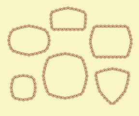 976.eps  vector set of vintage labels