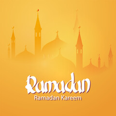 Vector Illustration Ramadan Kareem Lantern.
