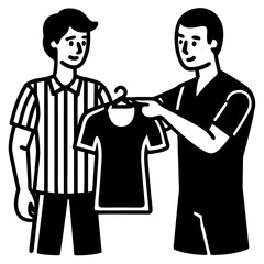 Vector illustration of a start businessman