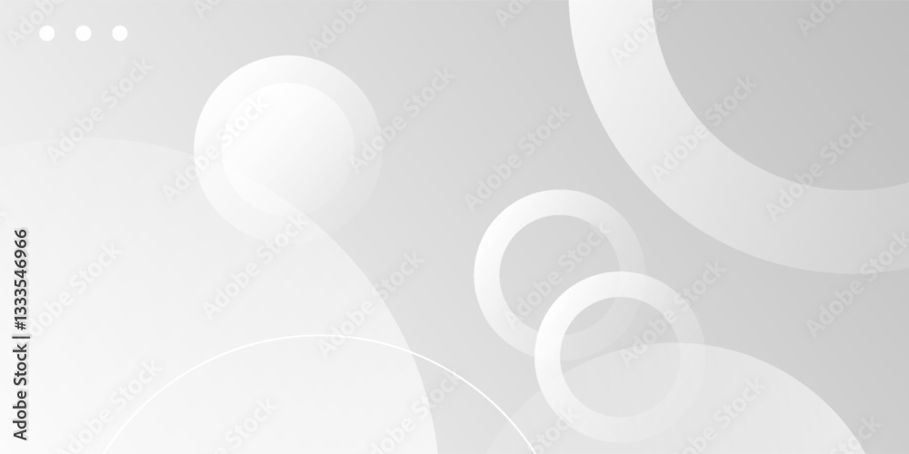 Wall mural abstract modern white and grey gradient geometric. abstract vector background. fluid background conc