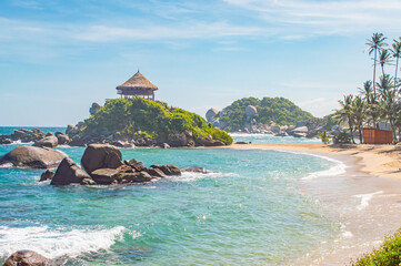 Stunning Coastal Scene at Tayrona National Natural Park, Santa Marta, Magdalena, Colombia