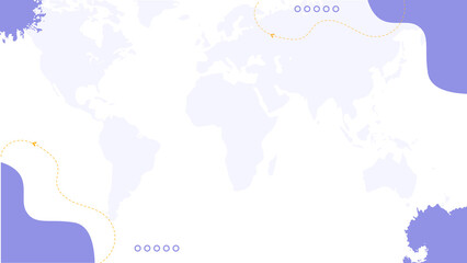 Obraz premium abstract background with world map vector illustration