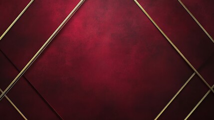 Fototapeta premium Rich Red Grunge Texture with Subtle Golden Accents and Elegance