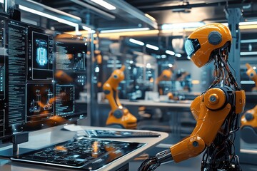 Office space uses AR to show AI robotics processes