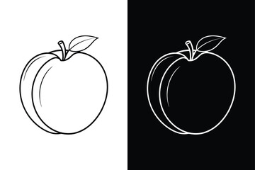 Download Peach Outline Icon. Perfect for Educational & Digital Projects