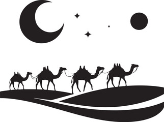 Desert Caravan Silhouette Bundle