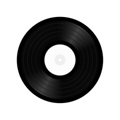 Vinyl record on a white background. Vector illustration