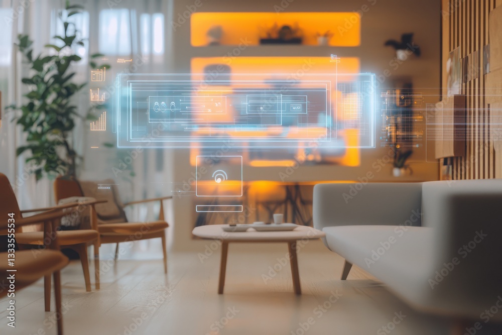 Poster dynamic tracking of sentiment in studios using ai-driven holographic displays.