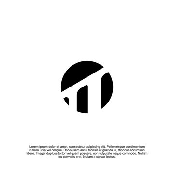 Simple cutout gestalt rounded bridge logo with a clean and artistic negative space effect, perfect for architecture firms, infrastructure brands, and engineering companies