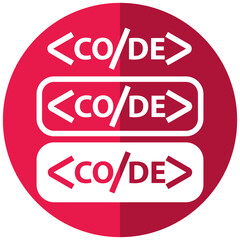 code icon vector design symbol templates
