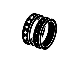 creative details Stackable Rings Icon vector illustration