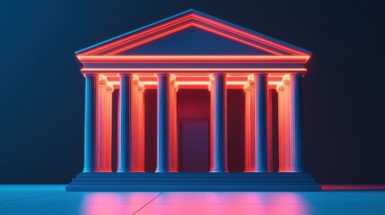 Fototapeta premium Online banking systems and digital payments. Modern banking that primarily relies on online transactions. A cashless society. Digital banking and online banking.