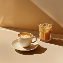 cup of coffee with cinnamon