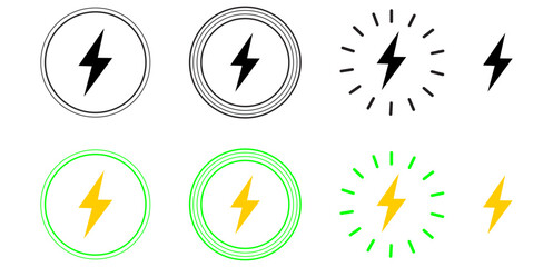 lightning, bolt, vector, icon, yellow, cartoon, sign, thunder, simple, energy, flash, graphic, charge, isolated, power, single, design, illustration, concept, storm, electric, element, danger, object,