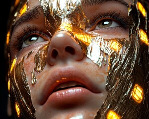 Witness the dawn of AI-driven artistry Behold this mesmerizing image of Glowing neural network intelligence, a futuristic cybernetic head powered by AI automation Discover the seamless fusion of