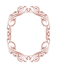 965.eps  decorative frame with floral elements