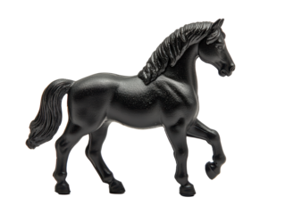 Isolated Black Toy Horse