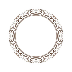 938.eps  round frame on white background