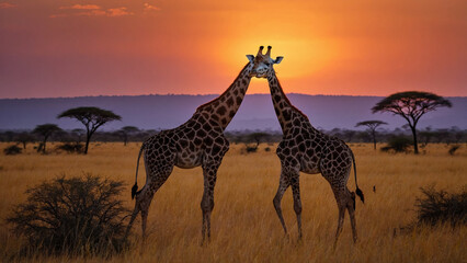giraffe in africa
