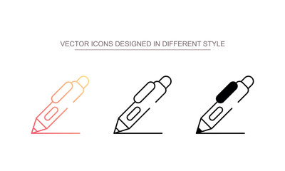 Obraz premium Magical Pen icon design with white background stock illustration