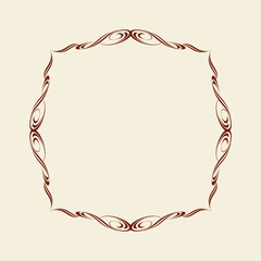 897.eps  frame with red ribbon