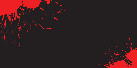 Dark background with red paint vector art, a dramatic digital design element. Clean vector lines create striking, abstract splatters. Ideal for mockups, designs, or digital overlays.