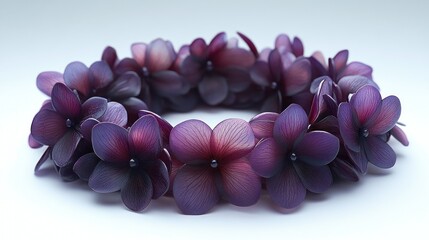 Purple flower crown