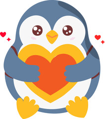 penguin-hugging-a-heart- ส่งงาน